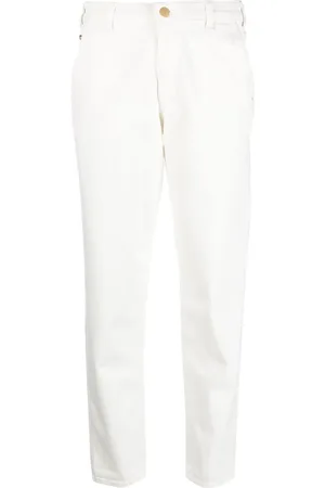 Emporio Armani Pantalones rectos con tiro medio