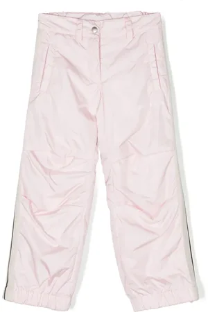 Palm Angels Pantalones rectos con logo estampado