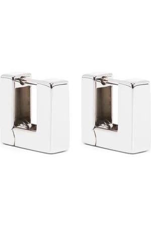 TOM WOOD Aretes Step Hoops en plata de ley