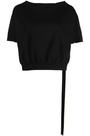 Rick Owens Playera corta sin rematar