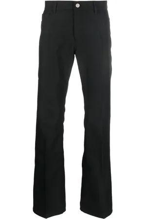 Courrèges Pantalones rectos con logo bordado