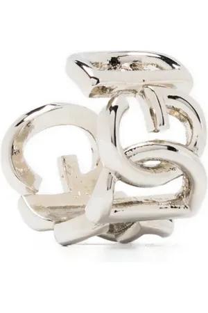 Dolce & Gabbana Arete ear-cuff con logo y efecto pulido