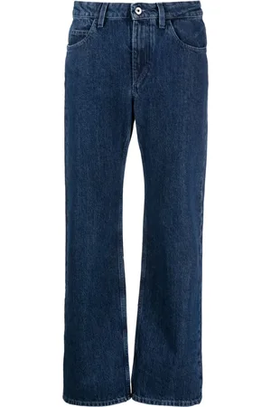 OFF-WHITE Jeans rectos con tiro bajo