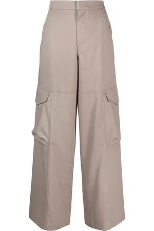 GCDS Pantalones cargo con diseño ancho