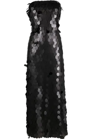 ROTATE Vestido largo bordado con lentejuelas