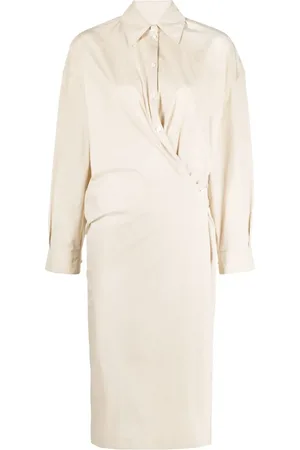 LEMAIRE Vestido camisero midi Twisted