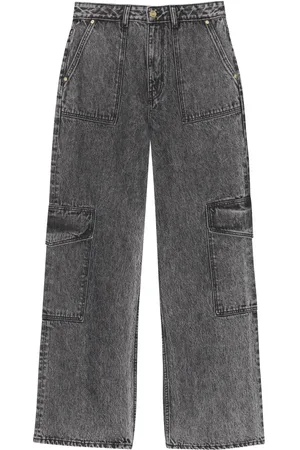 Ganni Jeans anchos con tiro medio