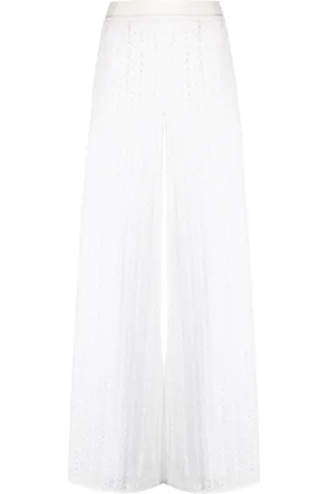 Missoni Pantalones palazzo con tejido en zigzag