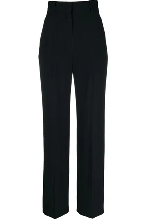 Alexander McQueen Pantalones rectos con tiro alto