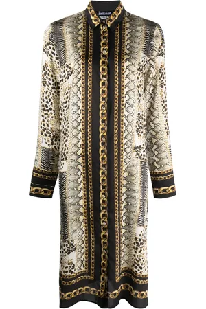 Roberto Cavalli Vestido con animal print