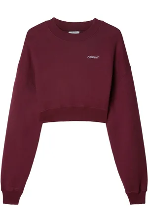 OFF-WHITE Sudadera corta con logo bordado