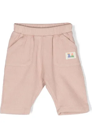 Bobo Choses Pantalones tejidos de canalé con parche del logo
