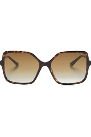 Bvlgari Lentes de sol con armazón oversize estilo carey