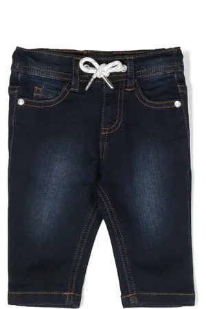 John Richmond Jeans con logo bordado y cordones en la pretina
