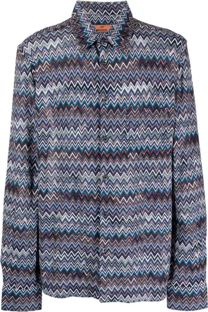 Missoni Camisa manga larga con motivo en zigzag