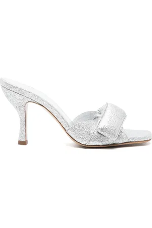 Gia Borghini Mules con detalles de glitter y tacón de 80mm