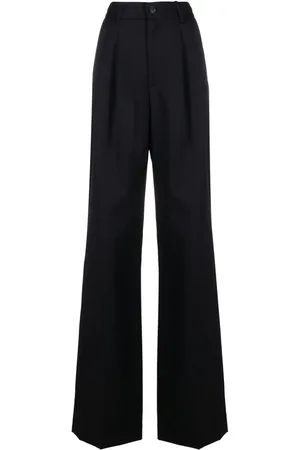NILI LOTAN Pantalones anchos con detalle de pinzas