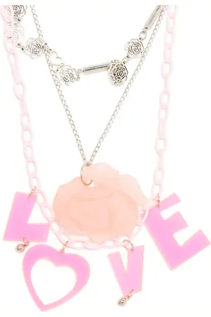 AMIR SLAMA Pack de tres collares Rose