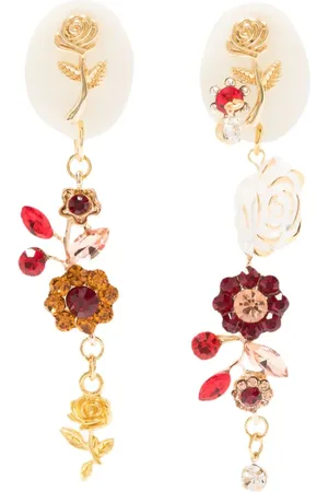 AMIR SLAMA Aretes con apliques de cristal