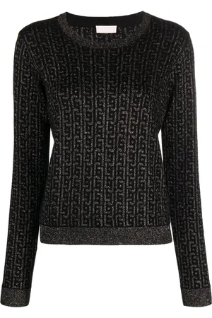 Liu Jo Suéter con cuello redondo y monograma en jacquard