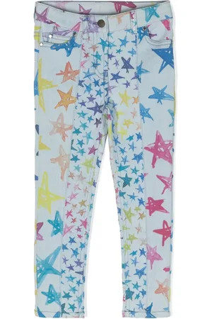 Stella McCartney Jeans rectos con estampado gráfico