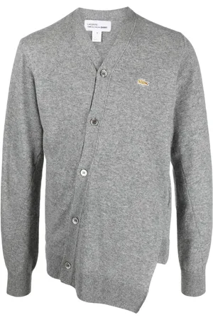 Comme des Garçons Cárdigan asimétrico de x Lacoste