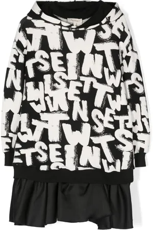 Twin-Set Vestido con letras del logo