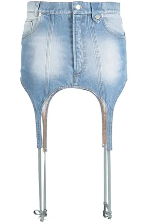 EgonLab Falda de mezclilla Garter