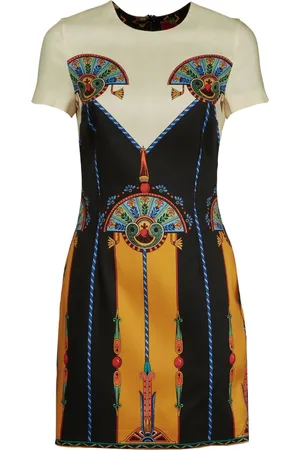 La DoubleJ Vestido manga corta con estampado gráfico