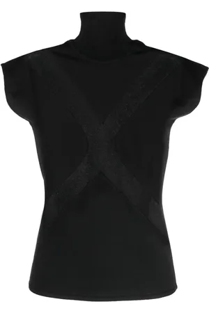 GENNY Top X con cuello de tortuga y panel