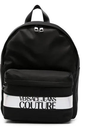 VERSACE Mochila con cierre y logo estampado