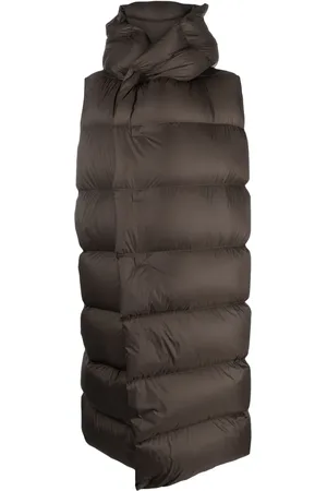 Rick Owens Chaleco capitonado con capucha