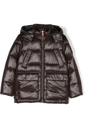 save the duck Chamarra capitonada con diseño impermeable y capucha