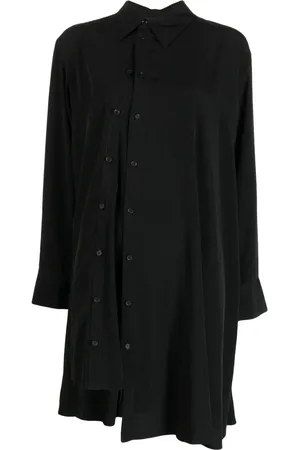 YOHJI YAMAMOTO Camisa asimétrica con detalles de botones