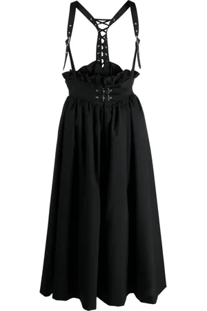 NOIR KEI NINOMIYA Vestido midi con diseño plisado