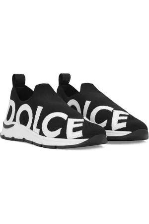 Dolce & Gabbana Tenis de malla con parche del logo
