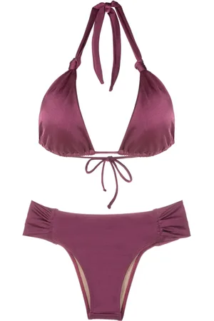 Brigitte Bikini estilo triángulo con detalle de nudo