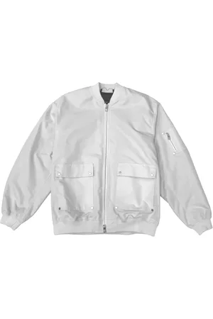 Purple Brand Chamarra bomber con logo estampado