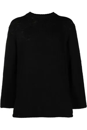 Comme des Garçons Suéter en tejido de ochos con cuello redondo