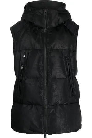Y-3 Chaleco capitonado con estampado gráfico