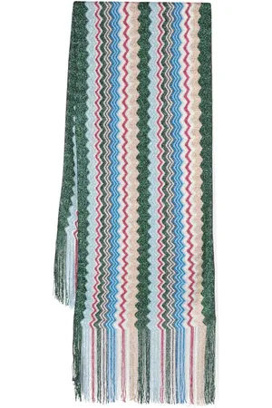 Missoni Bufanda tejida con motivo en zigzag
