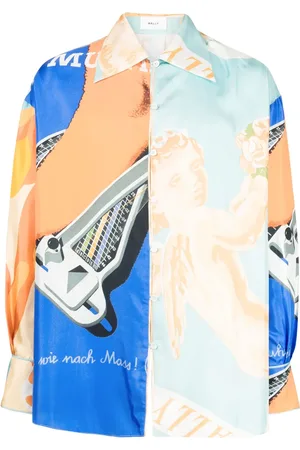 Bally Camisa con paneles y estampado abstracto