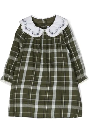 Tartine Et Chocolat Vestido acampanado con cuello festoneado