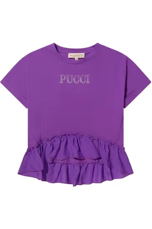 PUCCI Junior Playera con detalles del logo