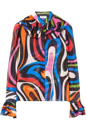 Puccini Camisa de seda con estampado Marmo