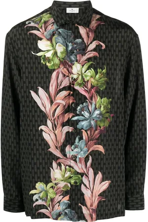 Etro Camisa de seda con estampado floral
