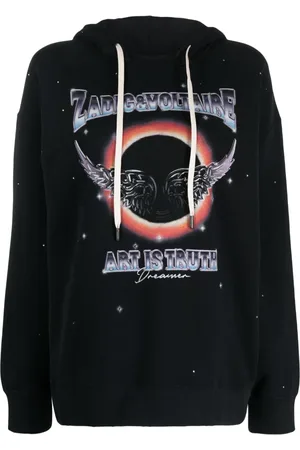 Zadig & Voltaire Hoodie Elisio con logo estampado