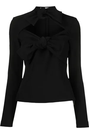 Msgm Top manga larga con detalle de moño