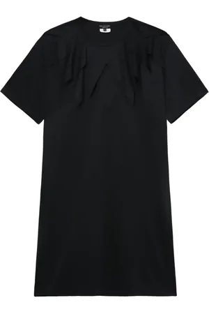 Comme des Garçons Playera con detalle fruncido y cuello redondo