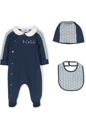 Philipp Plein Set de mameluco con monograma estampado